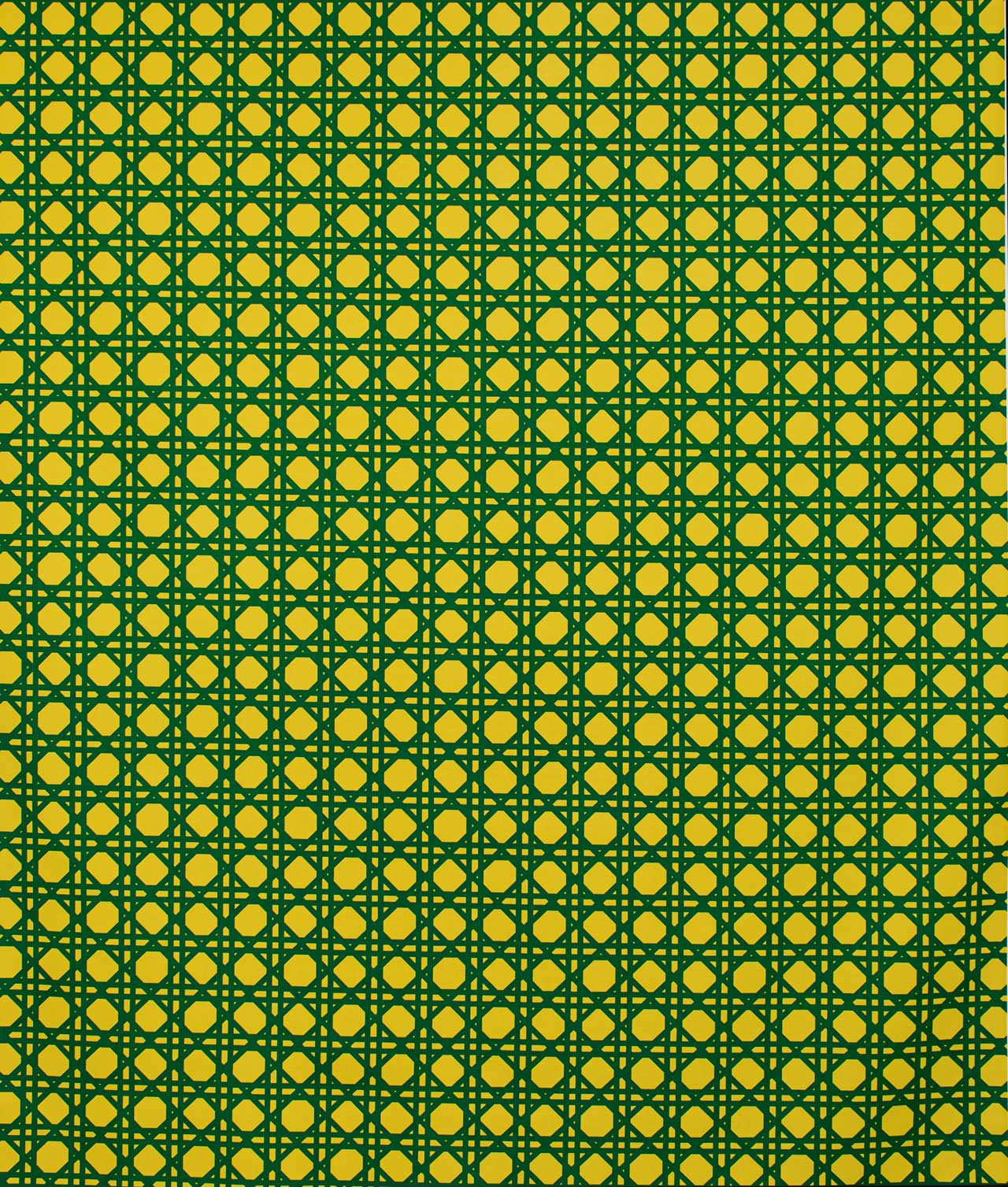 Cotton fabric "PERGOLA" Yellow/Green
