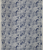Fabric sample "MORI NO SEIREI” Navy/Natural