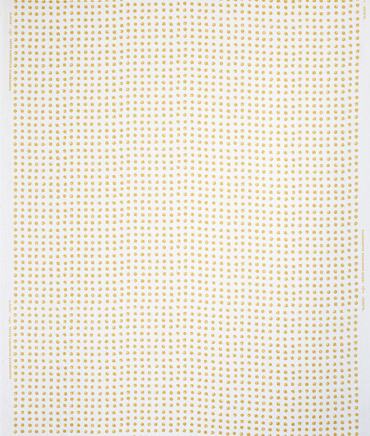 Cotton fabric ”Blåbär” Mustard