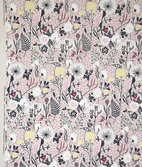 Sample Linen fabric "Fjällflora" Multi/natural