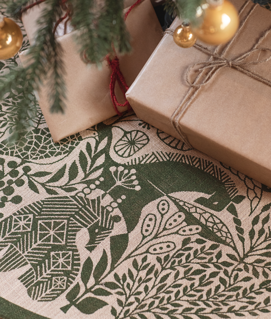 Christmas tree mat ”MORI NO SEIREI" Green